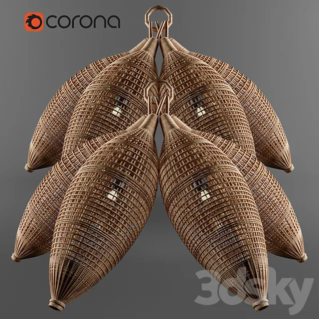 Pendant chandelier 3DSMax File