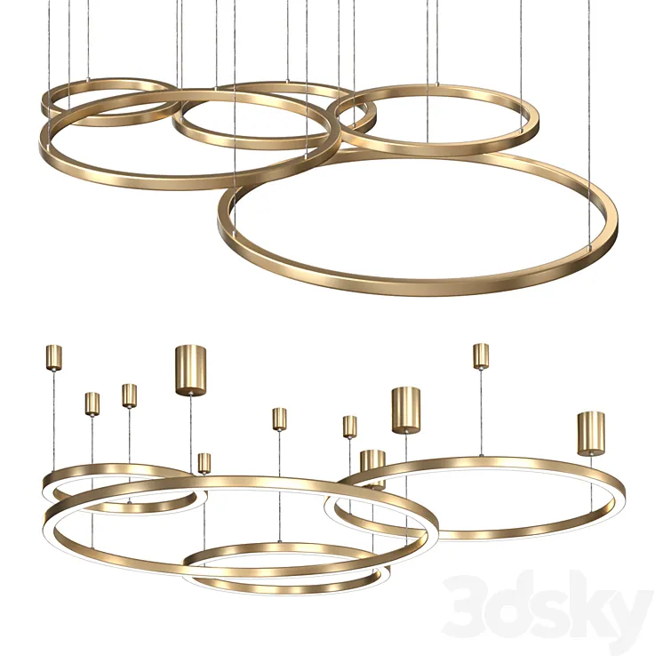 Pendant chandelier ADRIANA 3DS Max Model