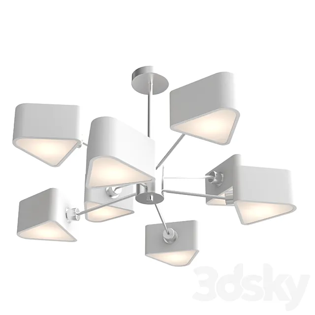 Pendant chandelier Freya BRIANNE FR5040PL-08CH 3DS Max Model