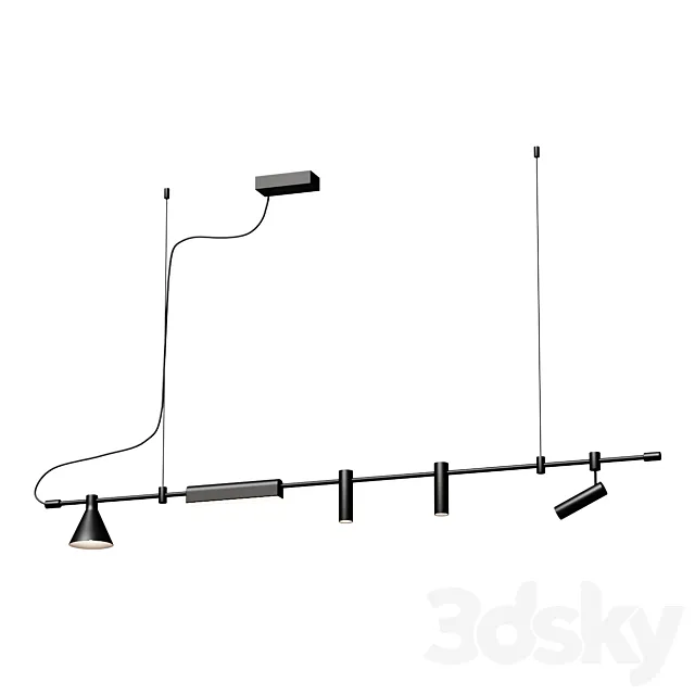 Pendant Chandelier huiyue hy8025 Pendant lamp 3ds Max