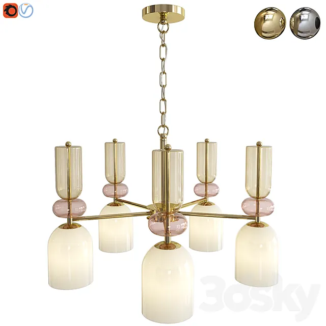 Pendant chandelier Lumion Gillian 5235_5. 4589_5 3DS Max Model