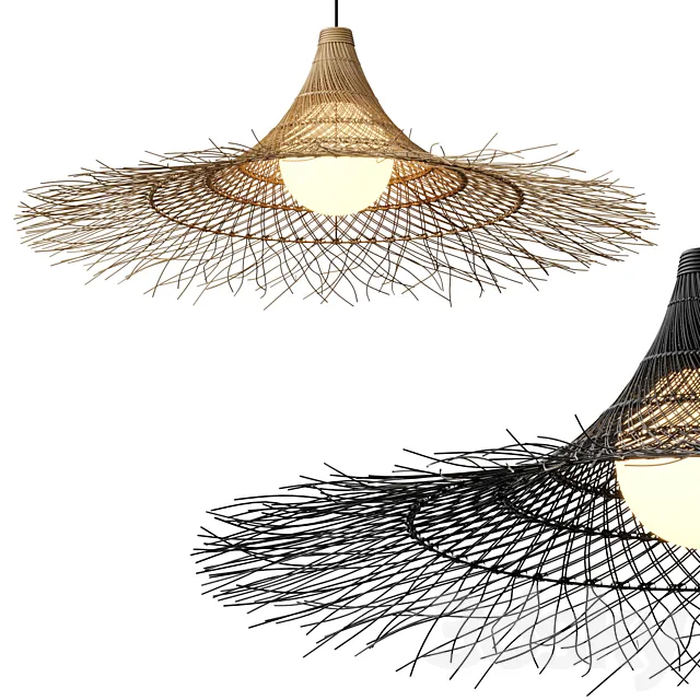 Pendant chandelier Pipa CB2 3ds Max