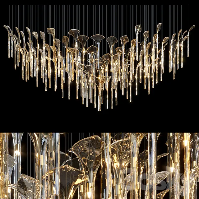 Pendant chandelier Vargov Design – Anthurium 3ds Max