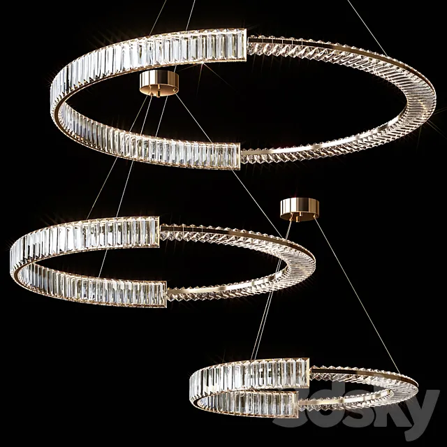 Pendant chandeliers BERTOLDA C by Lampatron ⌀ 60cm ⌀ 80cm ⌀ 100cm 3ds Max