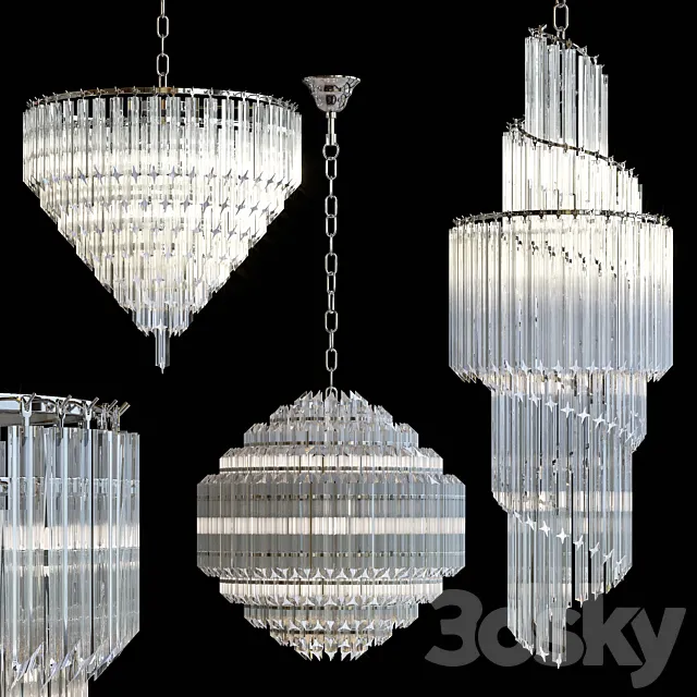 Pendant chandeliers MASTEN by Romatti 3ds Max