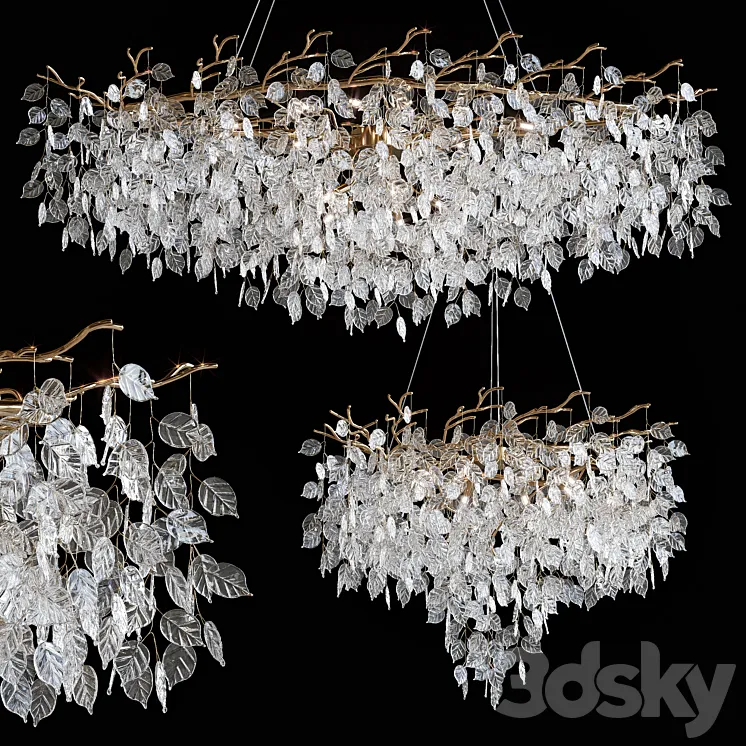 Pendant chandeliers MODESTYLE 3DS Max Model