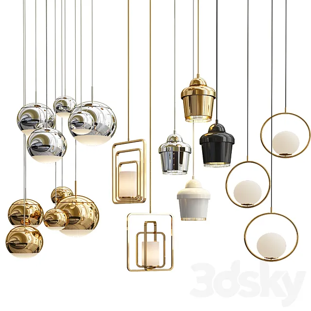 pendant collection 3ds Max