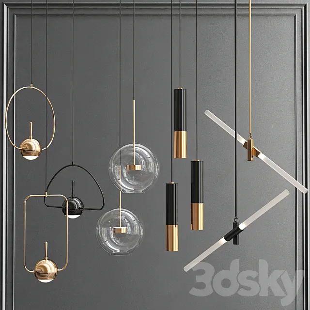 Pendant collection_2 3ds Max