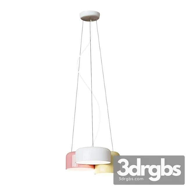 Pendant Funky 40 cm White Beige Marsala Chandelier Lamp 3dsmax Download