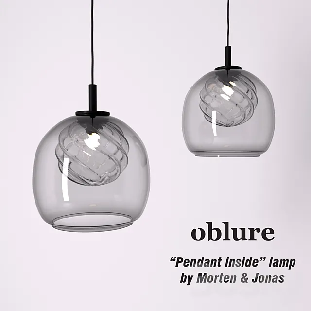 Pendant inside lamp by Morten & Jonas. Oblure 3ds Max