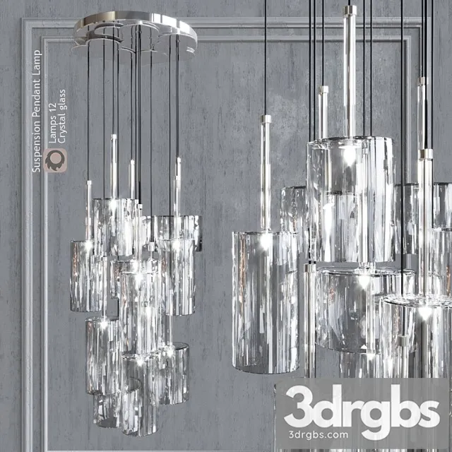 Pendant Lamp Akso Light Spellray Sp Lamps 12 Crystal Glass 3dsmax Download