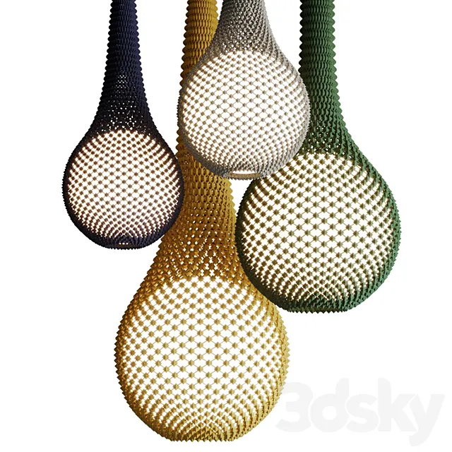Pendant lamp Ariel Zuckerman KNITTED LED pendant lamp 3ds Max