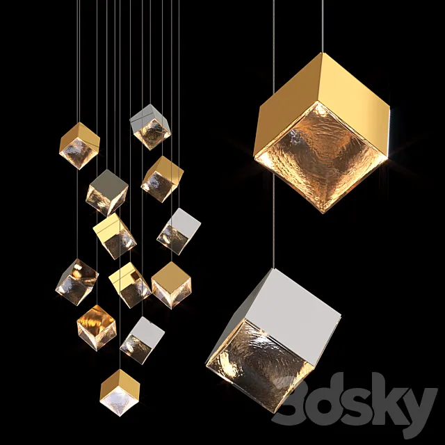 Pendant lamp bomma PYRITE 3ds Max