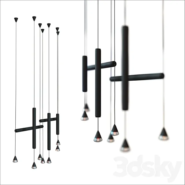 Pendant lamp BROKIS PURO 3DS Max Model