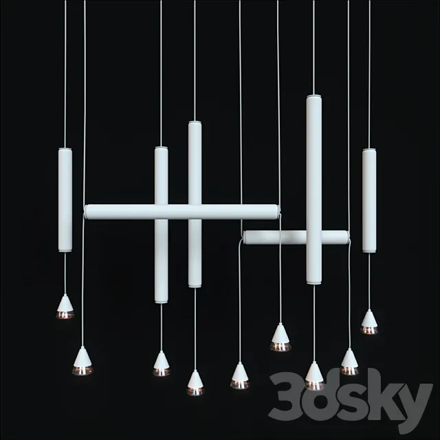 Pendant lamp BROKIS PURO WHITE 3DS Max Model