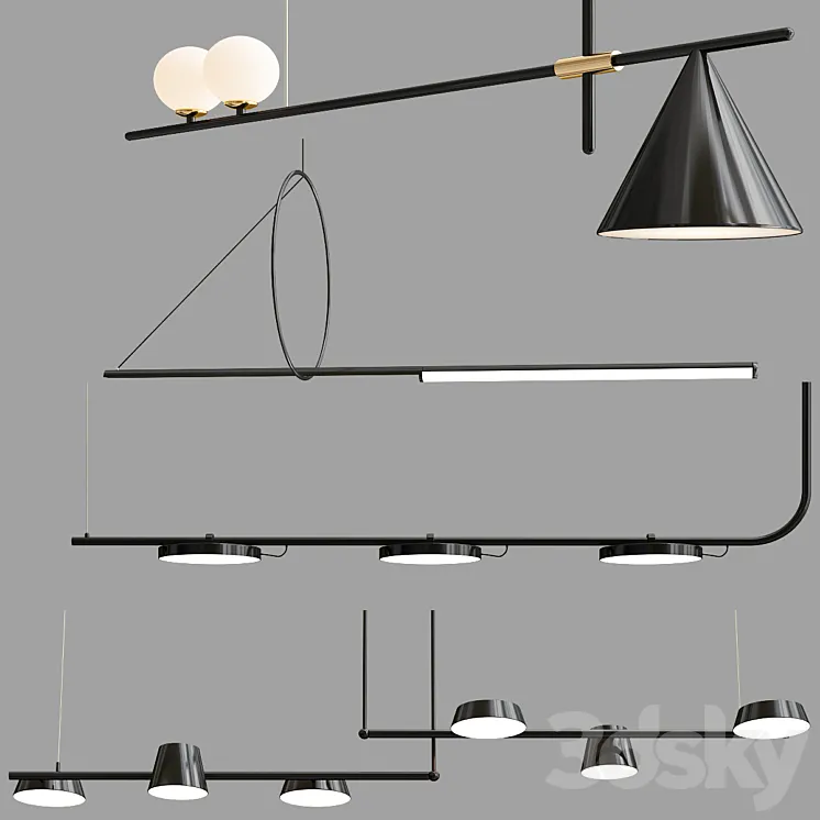 Pendant Lamp Collection 01 3DS Max