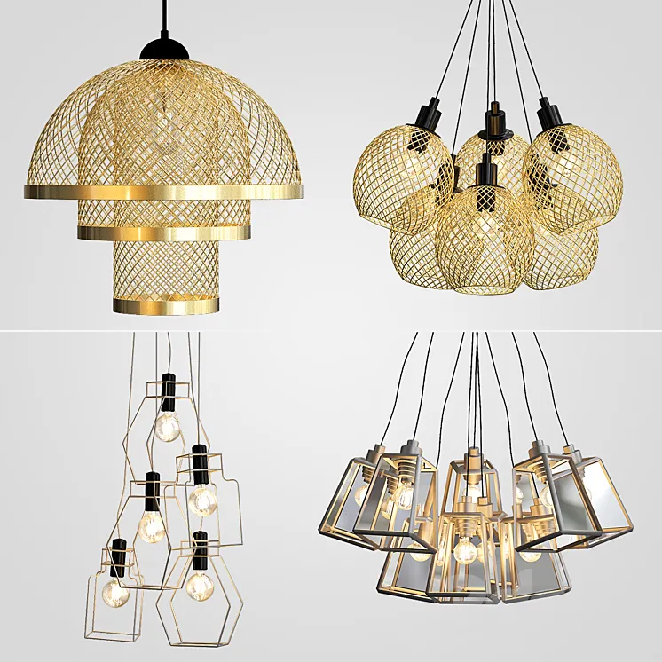Pendant lamp collection 3DS Max