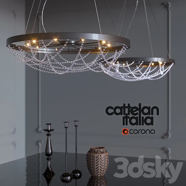 Pendant lamp CRISTAL from Cattelan Italia 3DSMax File