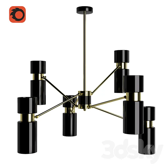 Pendant lamp Edgar 3DS Max Model