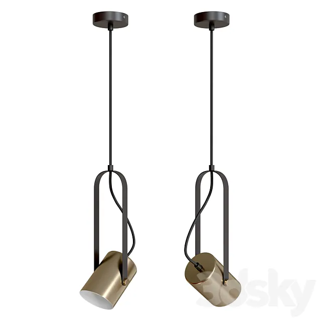 Pendant lamp Freya Elori FR4004PL-01BBS 01WB 3DS Max Model