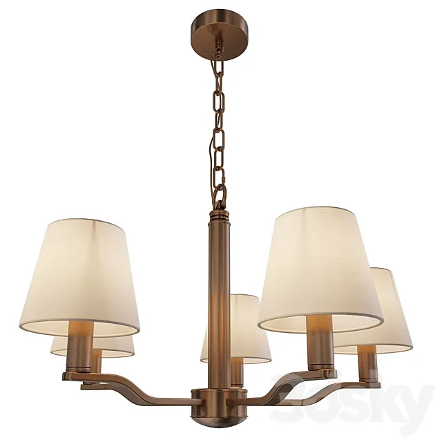 Pendant lamp Freya Marika FFR5671PL-05G 3ds Max