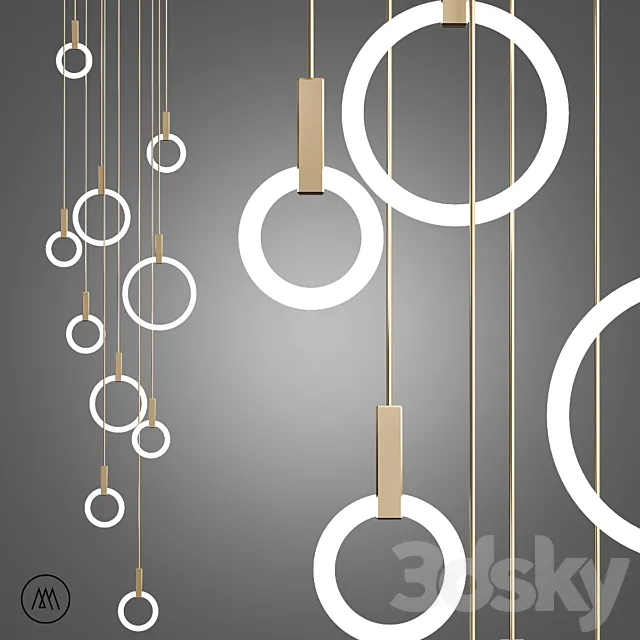 Pendant lamp HALO By Matthew McCormick 3ds Max