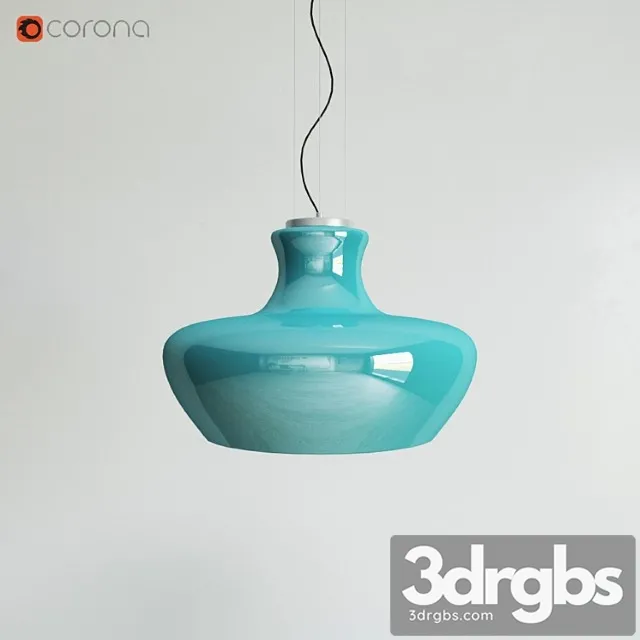 Pendant lamp ideal lux aladino sp1 d45 azzurro 3dsmax Download