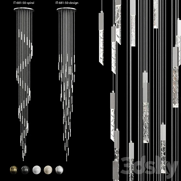 Pendant lamp Integrator-IT-681-50-spiral and Integrator-IT-681-50-design 3DS Max