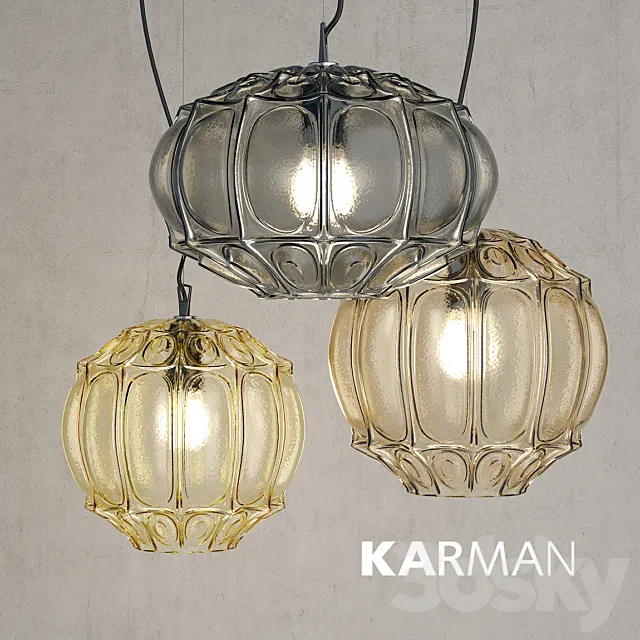Pendant lamp Karman GINGER 3ds Max