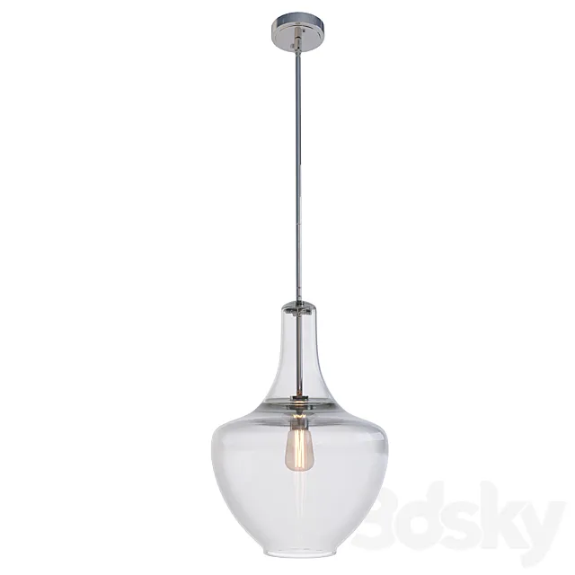 Pendant lamp Kichler EVERLY KL _ EVERLY _ P _ M CH 3DS Max Model