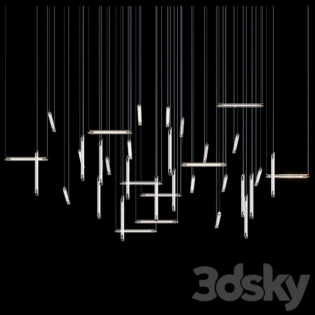 Pendant lamp Lasvit design 3DS Max Model