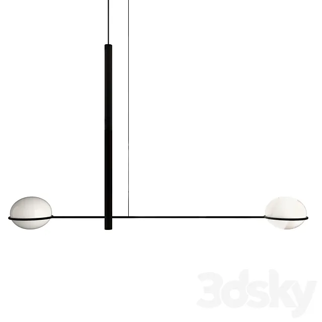 Pendant lamp LEDS C4 COCO Double 3DSMax File