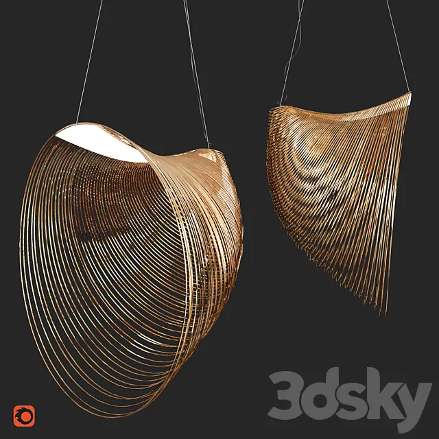 Pendant Lamp Luceplan Illan 3DS Max Model