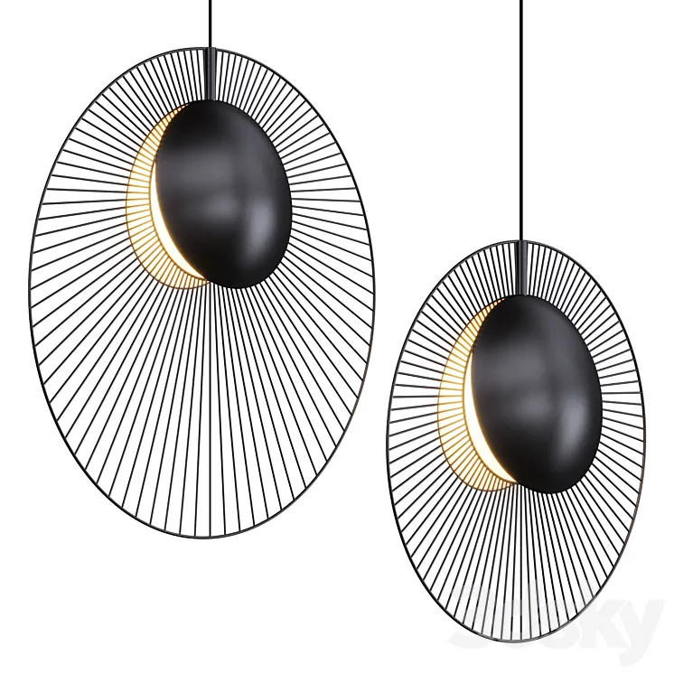 Pendant lamp MAGDALENA BLACK Lampatron 3DS Max Model