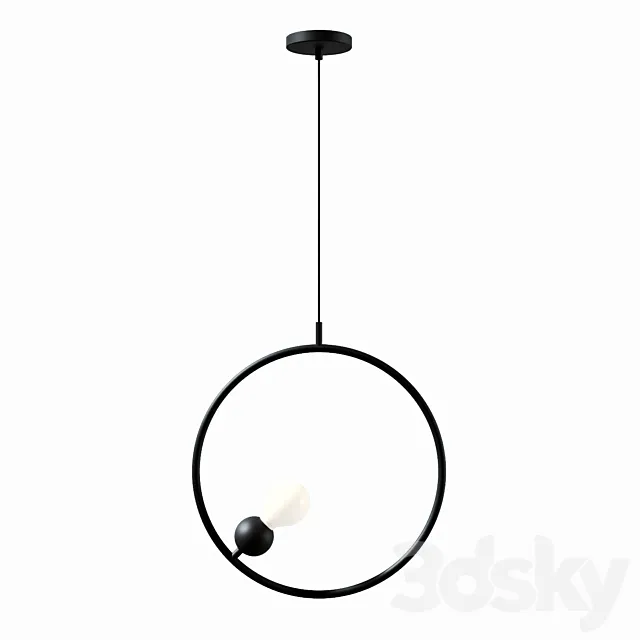 Pendant lamp Maple black 3DS Max Model