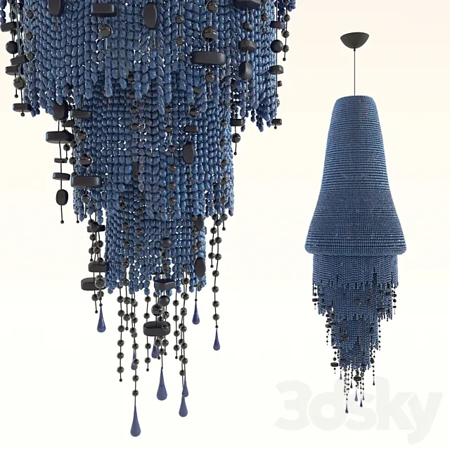 Pendant Lamp Medusa Gray 3DS Max Model