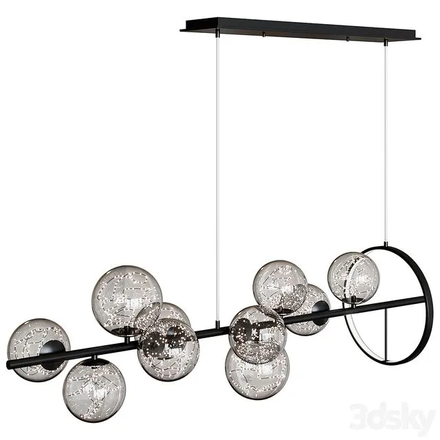 Pendant lamp Modern 10-Light Chandelier 3dsMax Model