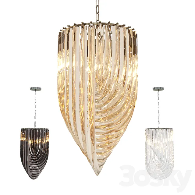 Pendant lamp Murano Eichholtz 3DS Max Model
