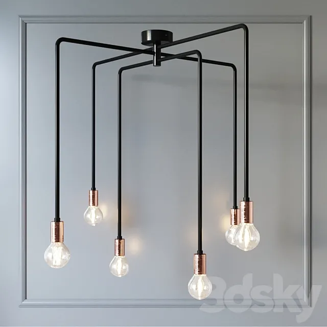 Pendant lamp N-AXIS 3DS Max Model