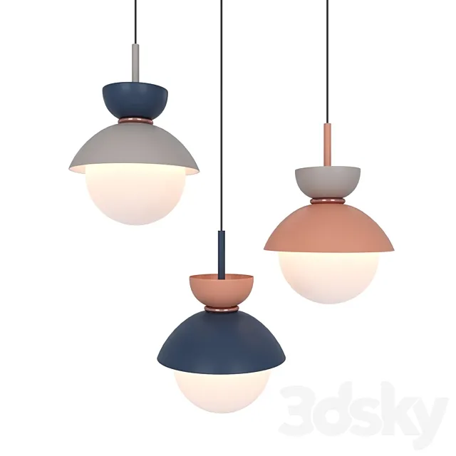 Pendant lamp Nordic G9 3ds Max