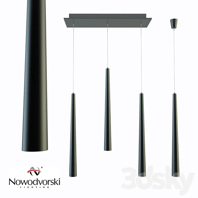 Pendant lamp Nowodvorski QUEBECK black III_I 3DS Max Model