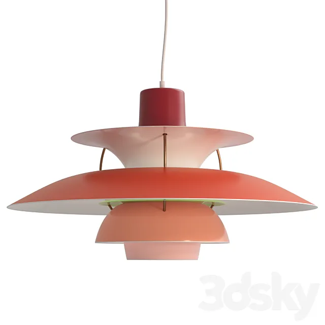 Pendant lamp PH 5 – Louis Poulsen 3DS Max Model