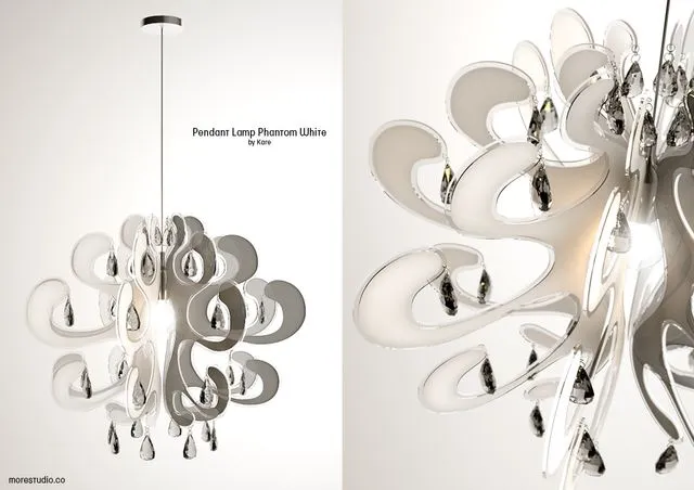 Pendant Lamp Phantom White 3dsMax Model