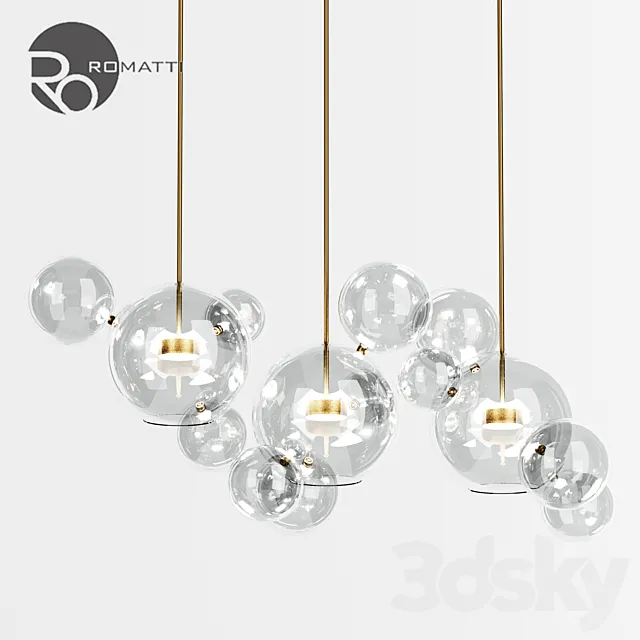 Pendant lamp Romatti Bolle by Giopato & Coombes 3DSMax File