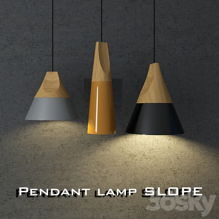 Pendant lamp SLOPE 3DS Max