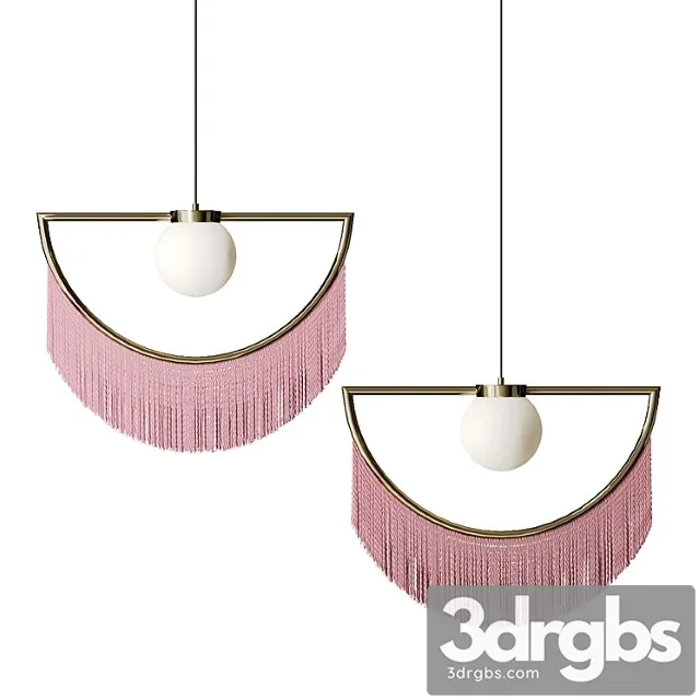 Pendant lamp with tassels fringe 3dsmax Download