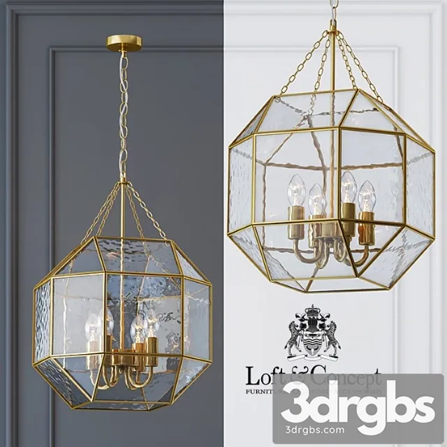 Pendant light glass & metal cage pendant gold 4