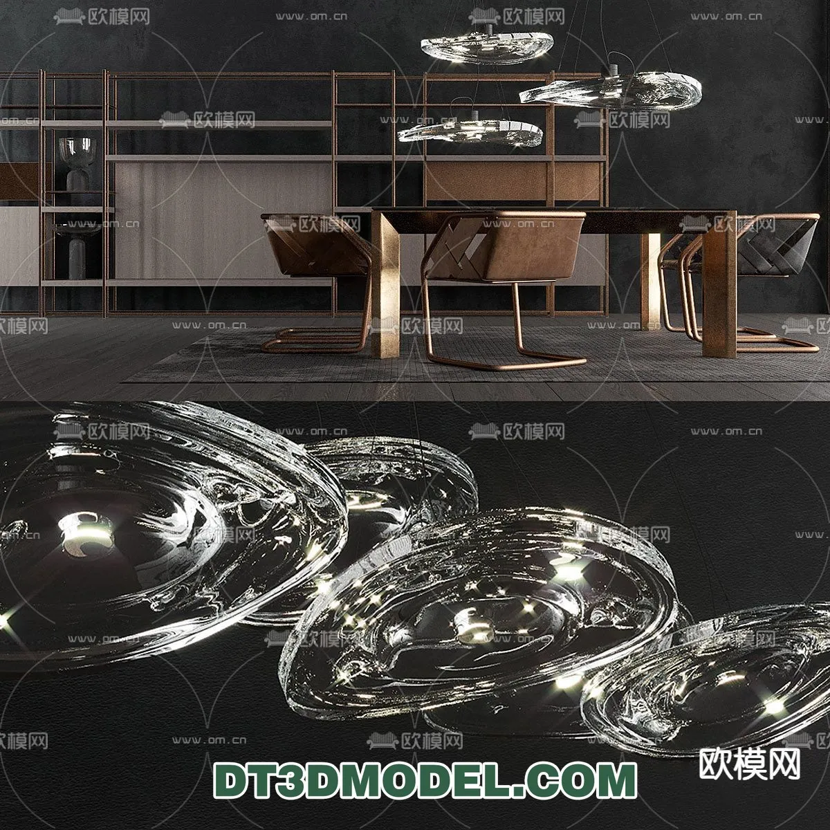 Pendant Light – Interior Decor 3D Model – 057