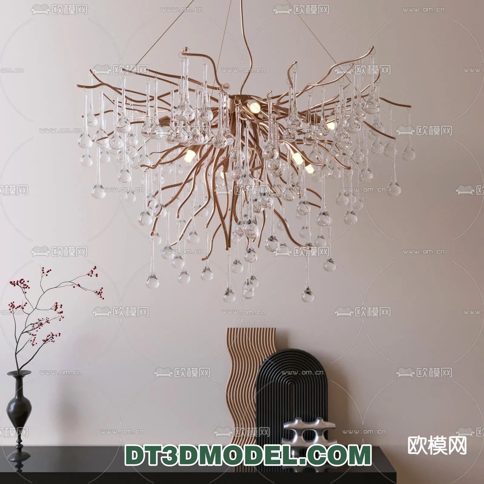 Pendant Light – Interior Decor 3D Model – 091