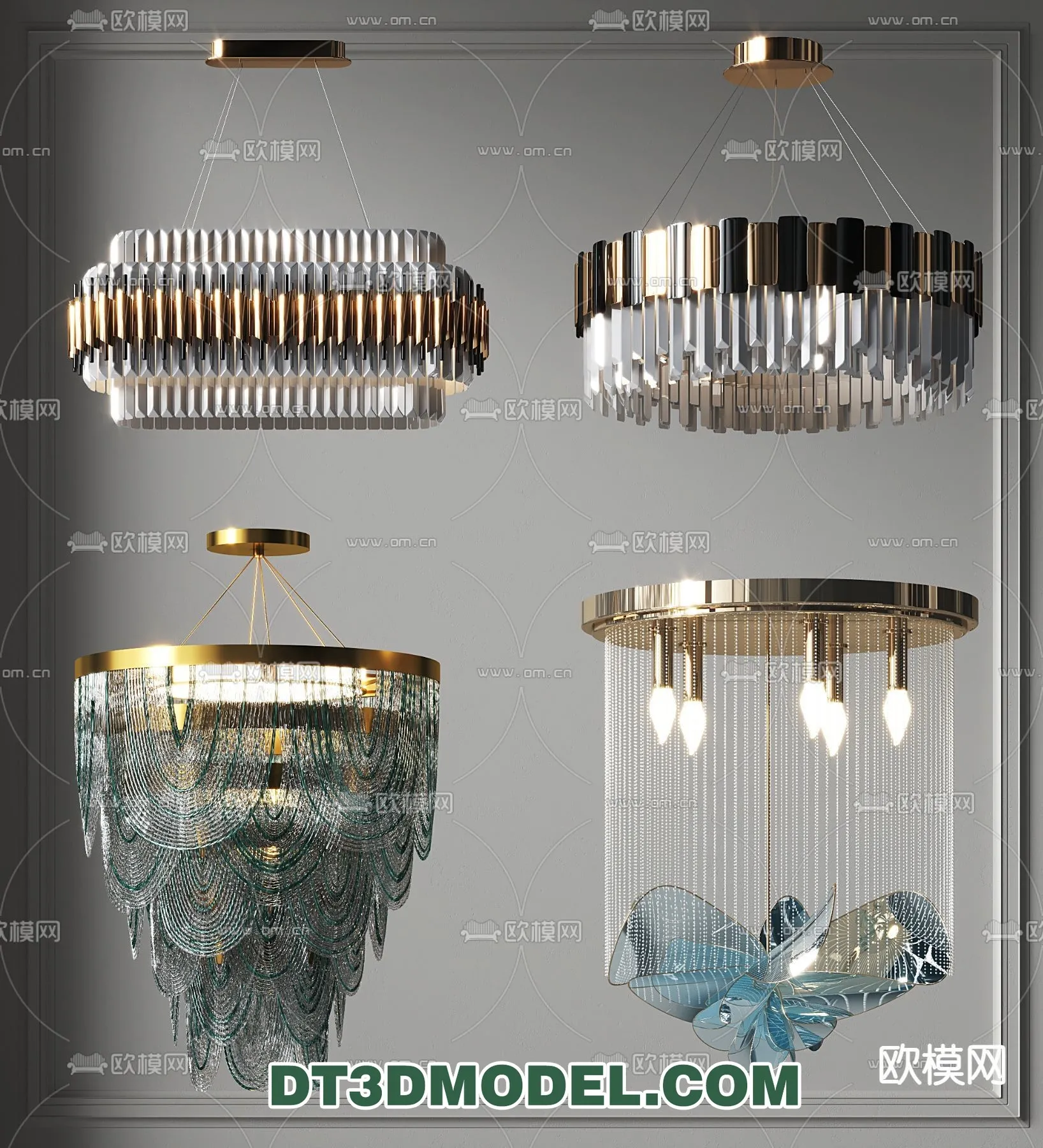 Pendant Light – Interior Decor 3D Model – 123